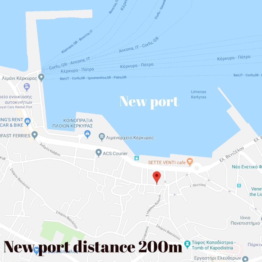 Joy New Port Studio Corfu Town Buitenkant foto